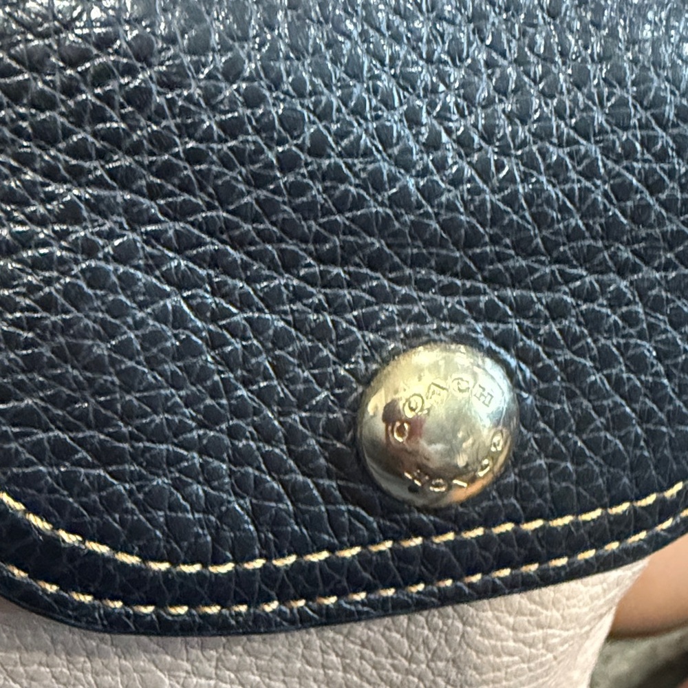 Coach Black Tan cream Leather Bag - Picture 13 of 13